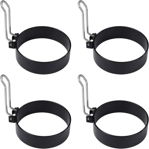 \"QD\" Stekpannor för ägg, non-stick äggform för stekpanna, rund