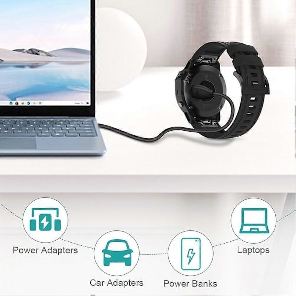 Hurtiglader for Garmin-klokker - Universallader