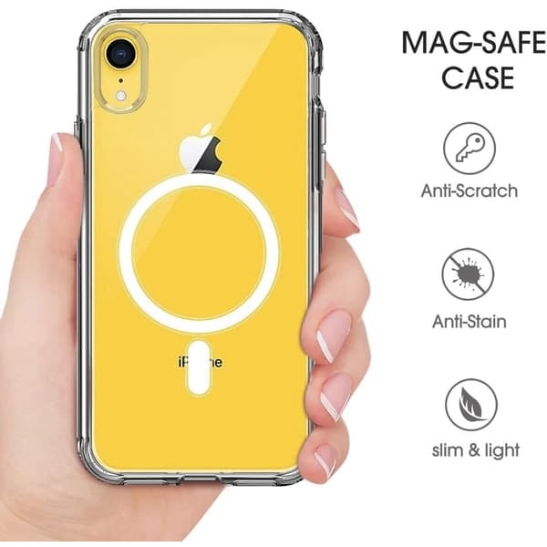 iPhone XR mobilskal för MagSafe-laddare Transparent_qq