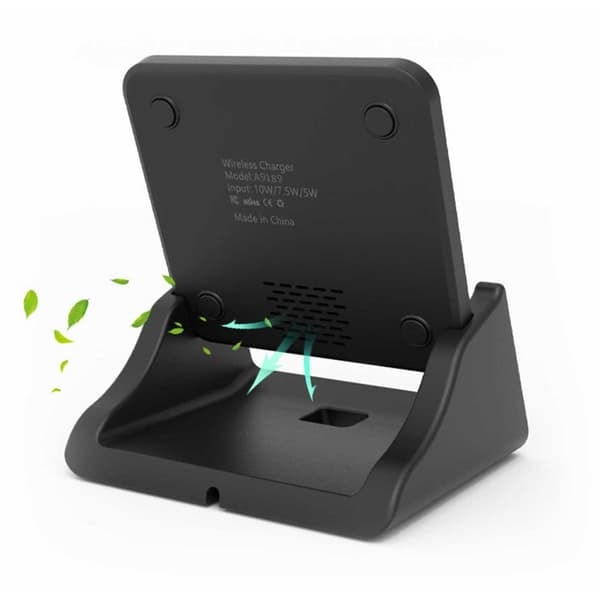 Mobilholder Trådløs Oplader 10W Qi Opladningsplade_qq
