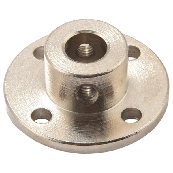 8 mm flangekobling, stiv styring i stål, kobling til akselkobling, akselkobling til R