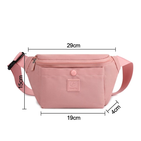 Vattentät Dam Midjeväska Fanny Pack Mobiltelefonväska pink