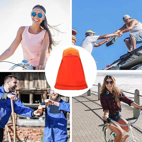 2 st Hård Hat Nackskydd | Hattfoder Nackskydd med Reflexremsa | Snabbtorkande Nackskydd, Andningsbart Hårt Hattfoder för Cykling Utomhus