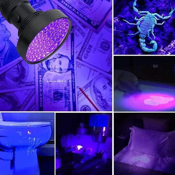 UV-taskulamppu - Tehokas 100 LED-taskulamppu