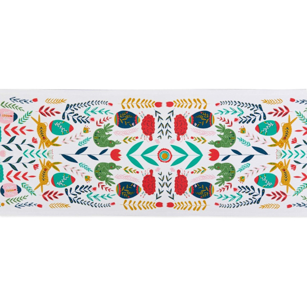 Kitchen Cover, Cotton, Easter Folk, Table Runner, 13x72
