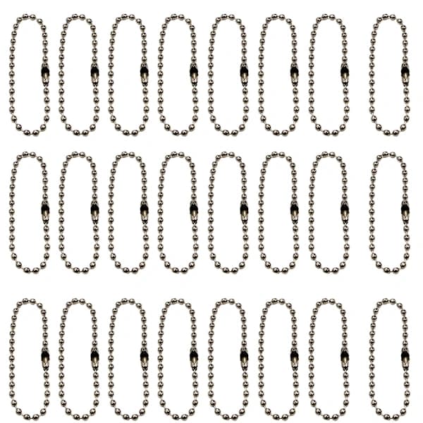 100 stk. 12 cm perlekjeder, kulekjede, nøkkelring