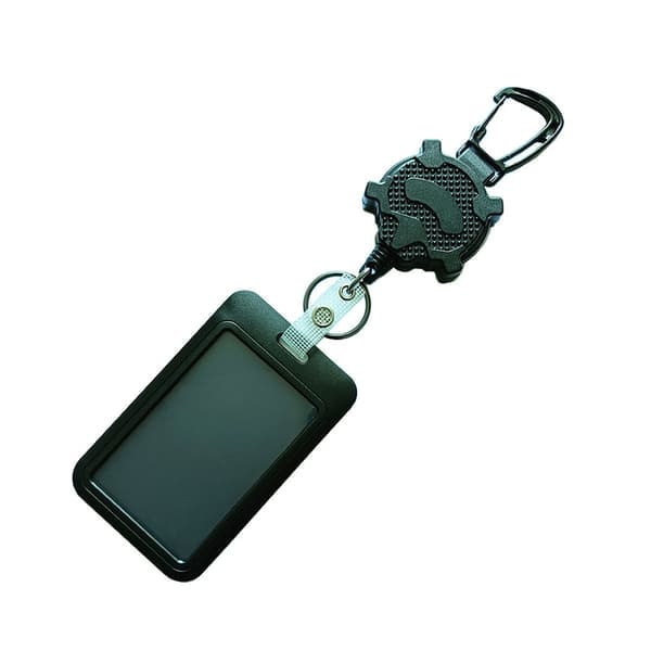 Multifunctional Retractable ID Badge Holder with Carabiner Clip_qq