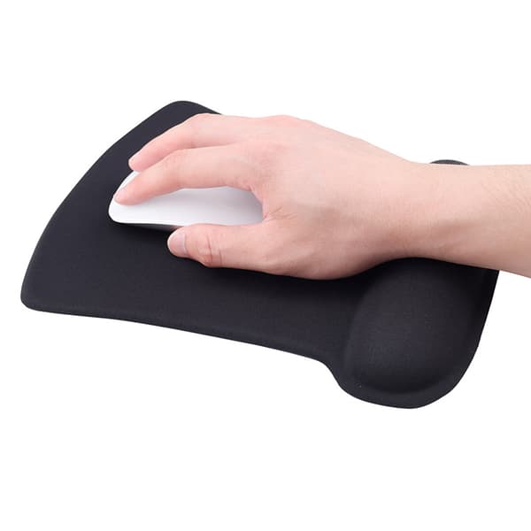 QU-QU-Ergonomisk Gaming Kontor Musematte Sklisikker Silikonbase Musematte med Håndleddsstøtte Purple