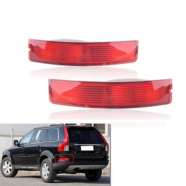 \"QD\" 2 stk Bakre Støtfangerlampe for Volvo XC90 2007-2014 Bakre Reflektor Tåkelys Uten Lyspære 31213647 31111