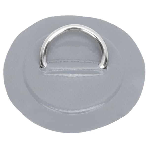 QD-4 st PVC-patch elastisk rebsæt D-ring patch bungee rebsæt rustfrit stål D-ring pude grå