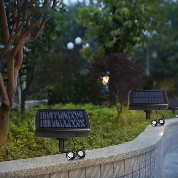 Gräsmatta Ljus Solcellsdriven LED Solflamma Ljus Trädgård Gräsmatta Lampa LED