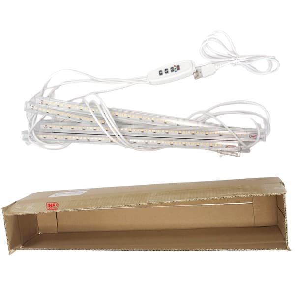 Plant lighting grow light for indoor plants, with full spectrum and timer White White Vit 249
