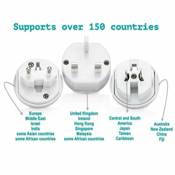 Universal Reseadapter för Alla Länder Vit