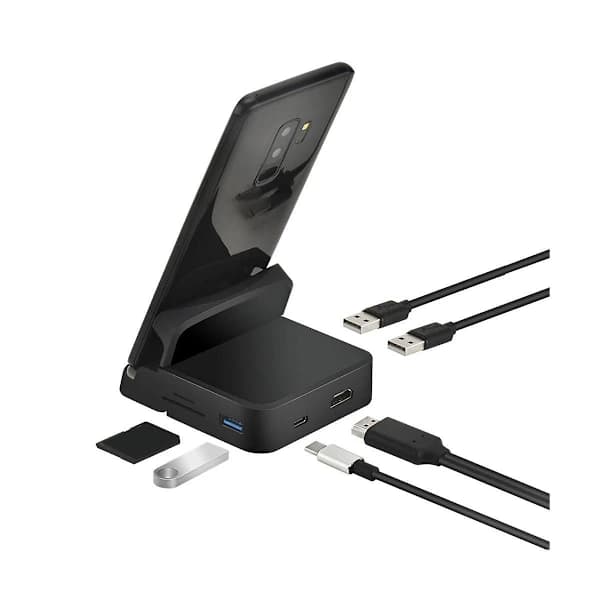 USB C Hub Dockingstasjon Telefonstativ Dex Pad Stasjon USB C Til Kompatibel Dokk Strømlader Kit