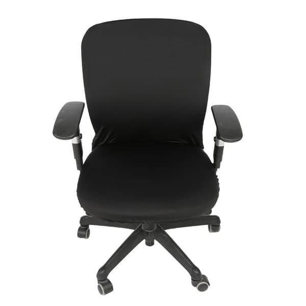 Elastisk Stretch Stoff Stoltrekk for Kontorstoler (Svart)