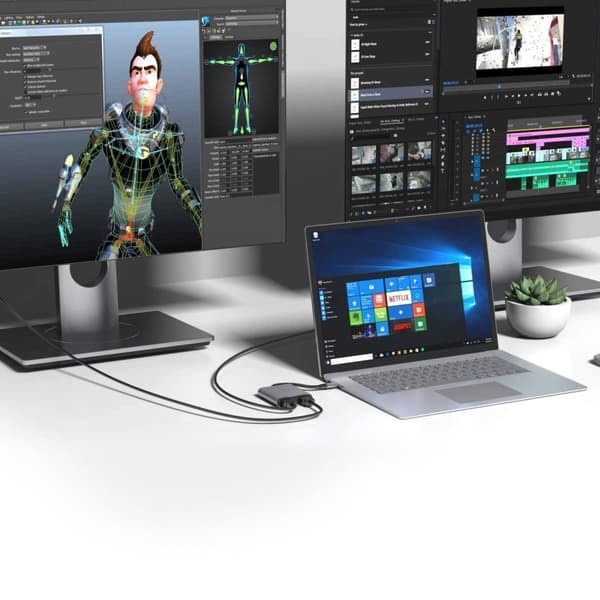Adapter - USB-C till 2x HDMI