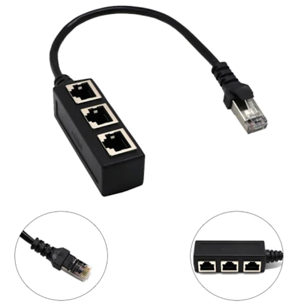 Ethernet-kabeldeler Netværksadapter Ethernet-deler 1 til