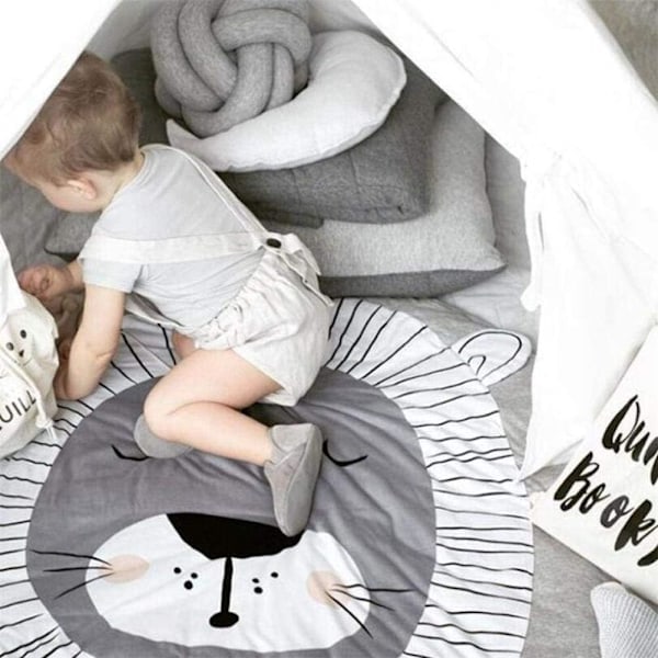 \"QD\" Babyteppe Bomull, Baby Gymmatte Lekematte Aktivitetsmatte Gulvmatte