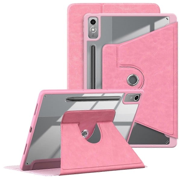 [QD] Fodral för Lenovo Tab P12 TB371FC Läder+Akryl+TPU Ställ Tabletskydd med Auto Wake/Sleep