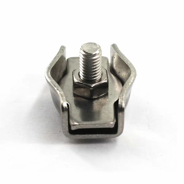 M8 Wire Rope Clips 304 Rustfritt Stål Kabelklemme (6-pakning)