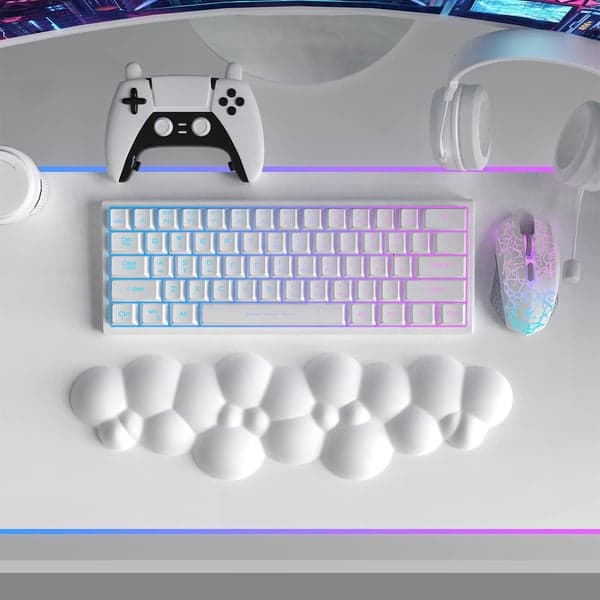 Håndleddsstøtte for tastatur Hvit