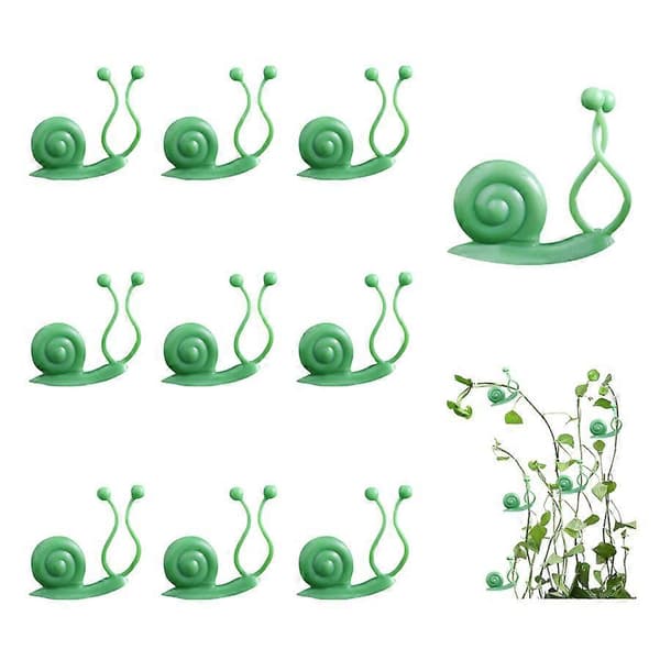 Klätterväxtklämmor av PP-material, Transparenta, 10-pack_FO Green
