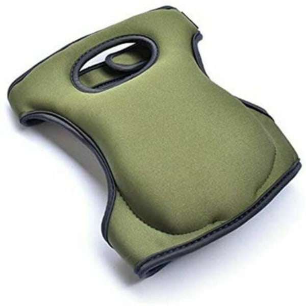 QQU-Knäskydd i Svamp, 1 Par Skyddande Knäskydd i Memory Foam för Trädgårdsarbete 23x46cm (Grön)