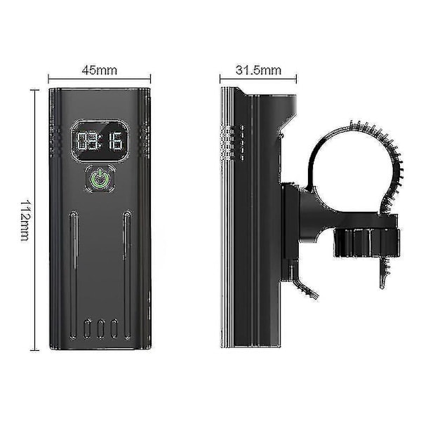 \"QD\" 30 000 Lumen Sykkellykt 10 000 mAh USB Oppladbart Batteri LED Sykkellykt Hodelampe MTB Vanntett Lommelykt Frontlykt