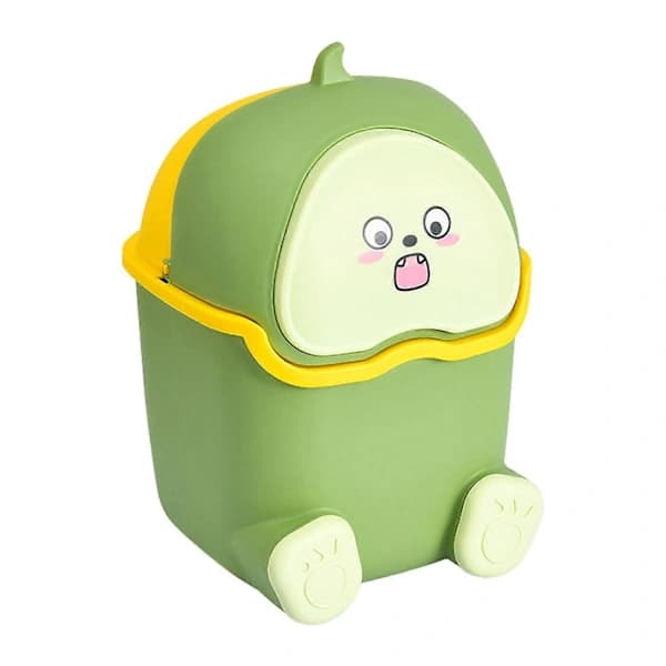 Small Desktop Trash Can with Lid Mini, Cute Desktop Trash Can, Portable Mini Desktop Trash Can with Lid