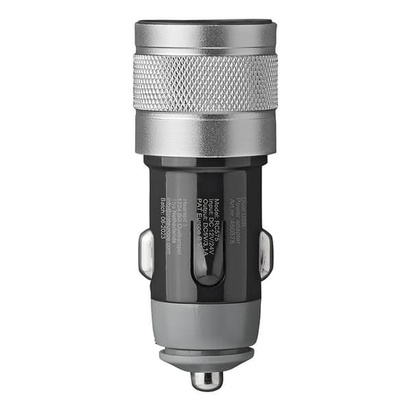 2-vägs USB-laddare Typ A + C 12V/24V 3100mA