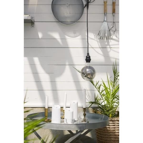 QU-LED blockljus med timer, vit INOMHUS/UTOMHUS Vit Vit Vit 13 cm,A