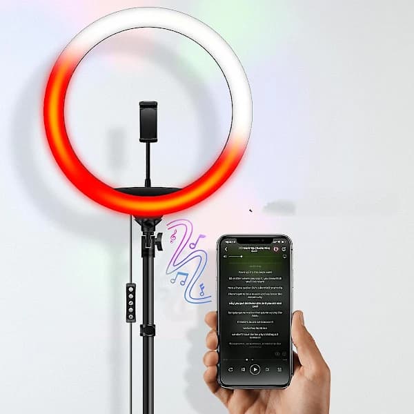 Ringlampe - RGB Ring Fill Light USB-drevet Fill Light til Selfie Live Broadcast