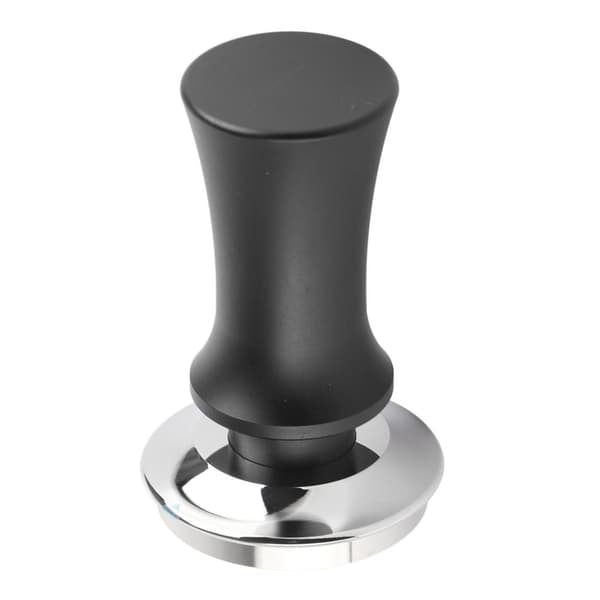 Kaffe Tamper Rustfrit Stål 58mm - Konstant Tryk Espresso Presse Hammer - Sort