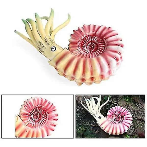 Stor Nautilus av plast, forhistorisk havdyr (Rosa)