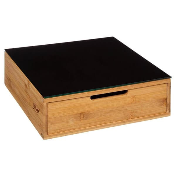 Black Bamboo Storage Box