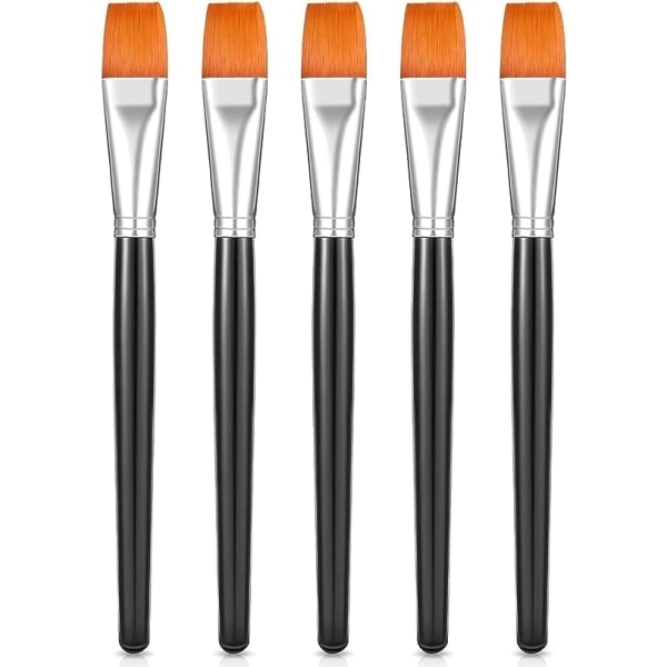 Flat penselset, akvarell akrylpensel syntetisk nylon˜QD