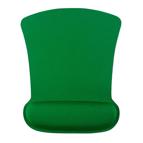 QU-QU-Ergonomisk Gaming Kontor Musematte Sklisikker Silikonbase Musematte med Håndleddsstøtte Green