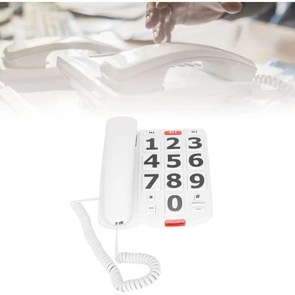DARTEL BORDS TELEFON MED STORE KNAPPER