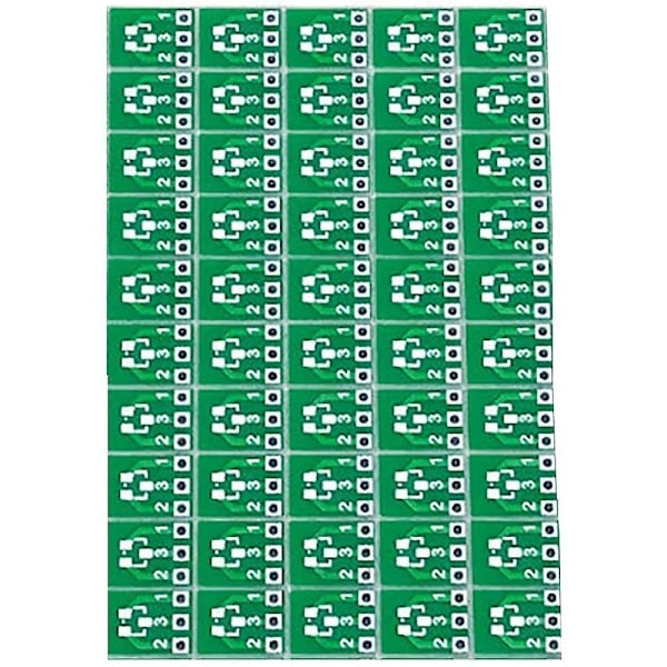 50 stk SOT23 SOT23-3 Til SIP3 Dobbeltsidig SMD Til DIP SIP3 Adapter Konverteringskort SOT SIP IC Sokkel PCB-kort DIY-kit