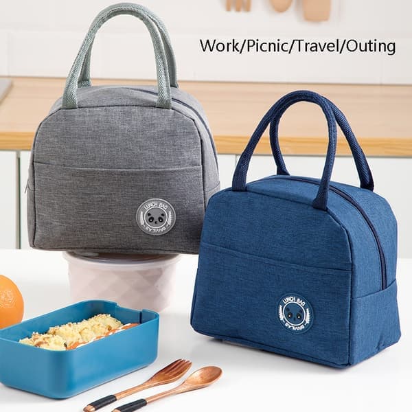 Bærbar isolert lunsjpose Isolering Bento Pack Katjonisk aluminiumsfolie Rispose Matpakke Ispose Bento Lunsjveske Student