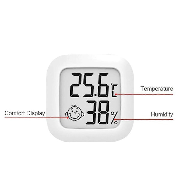 ZK-Indoor Digital Hygrometer Termometer med Mini Hög Precision Termometer