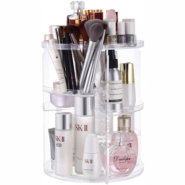Rotating Makeup Organizer Transparent