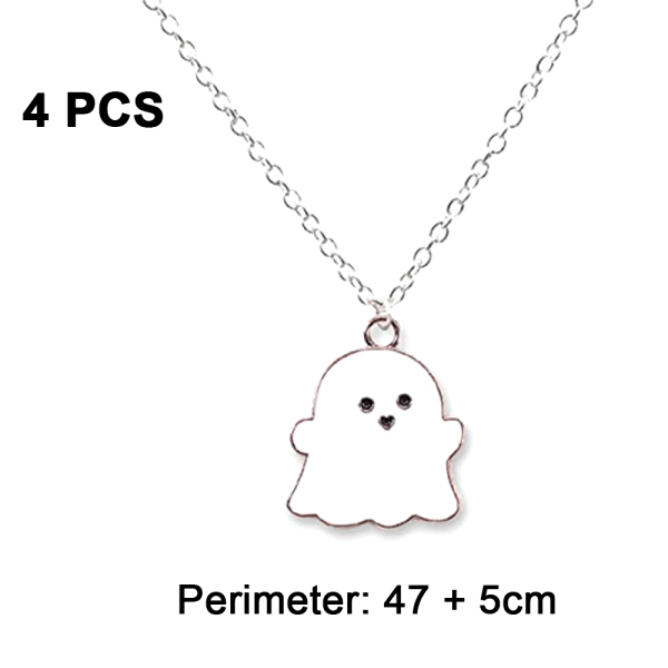 Ghost anheng halskjede Tiny Ghost halskjede Halloween rolstil 1