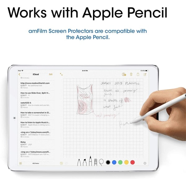 [QD] Fodralemballasje Herdet skjermbeskytter kompatibel med iPad Pro 12,9 tommer Kompatibel med høy berøringsfølsomhet