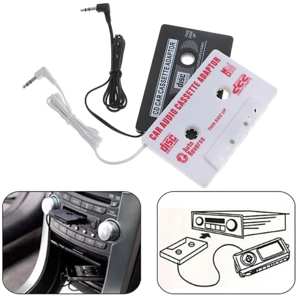 1:a universal 3,5 mm AUX bil- och kassettadapter
