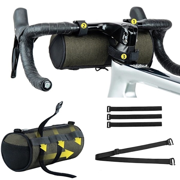 Rockbros 30110049001 Cykelstyr Taske 2 L - Grøn˜QD
