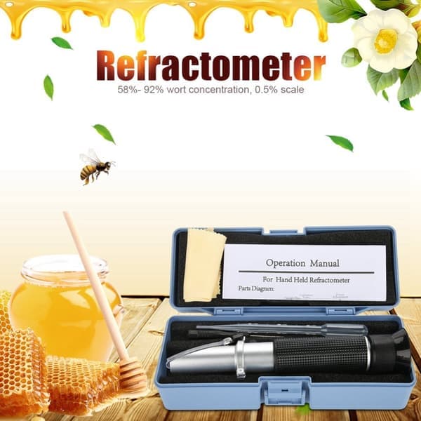 58~92% Vörtspecifik viktrefraktometer öl fruktjuice vin sockertest