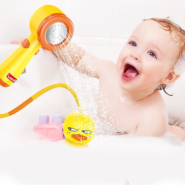 Baby Sød Elektrisk Gul And Duschbad Legetøj Sommer And Bad Legetøj Vand Spray Vand Spil Badekar Sprinkler Legetøj Til Børn