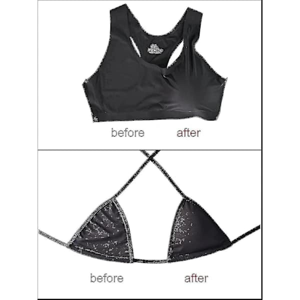 Rintaliivipehmusteet, bikinitopehmusteet, push-up-pehmusteet, kolmion muotoiset, 1 pari