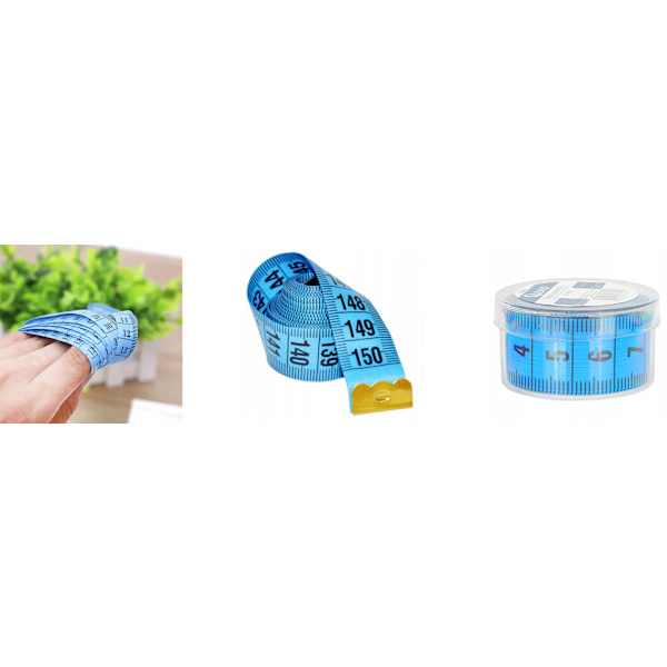 Tailor's Measuring Tape in Case - Flexible 150 Cm Measuring Scale